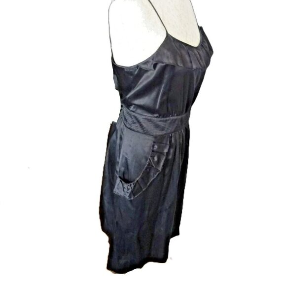 Marc by Marc Jacobs Pre-Loved Size 10 Strappy Little Black Dress in Cotton/Silk - Picture 3 of 10